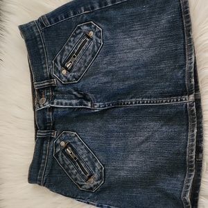 Tommy jeans junior size medium denim jean mini skirt